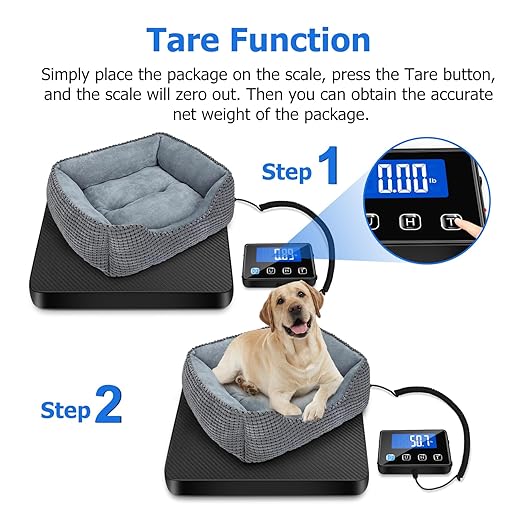 KUAIVO Shipping Scale, 440 lbs/0.35oz High Accurate Digital Postal Scale with Hold/Tare Function, Postage Scale for Packages, Luggage, Small Business, Home Use, Battery & Charging Cable Include