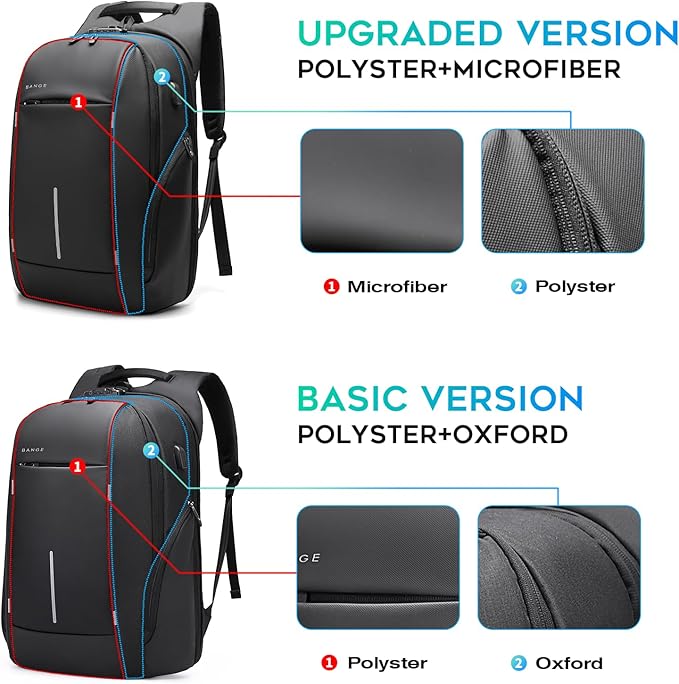 BANGE Travel Backpack,Lightweight Work Backpacks for Men, Laptop Backpack for 15.6Inch, Fashion Backpack for Men and Women…