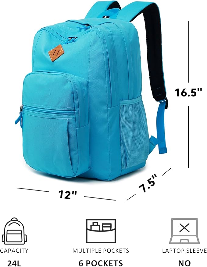 abshoo Classical Basic Travel Backpack For School Water Resistant Bookbag | For School, For School