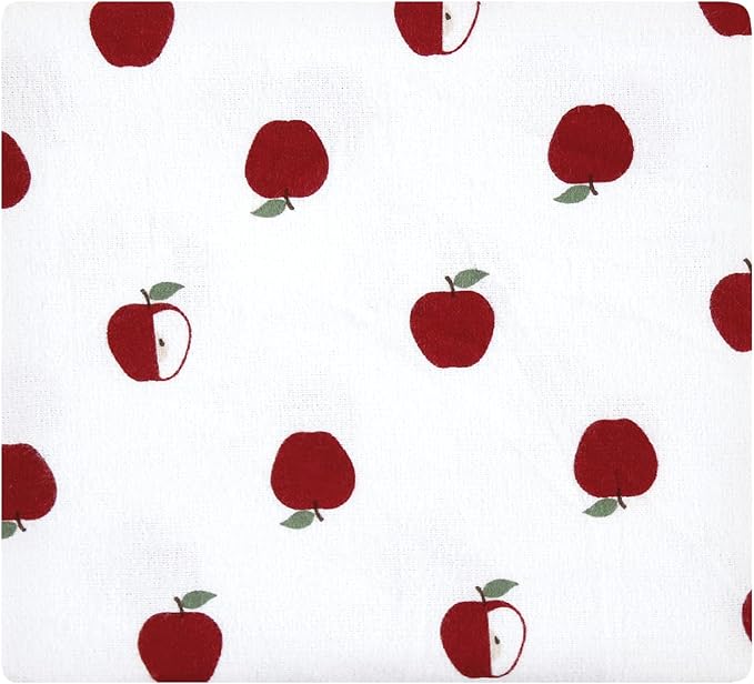 Hudson Baby Unisex Baby Cotton Flannel Receiving Blankets Bundle, Apple Orchard, One Size