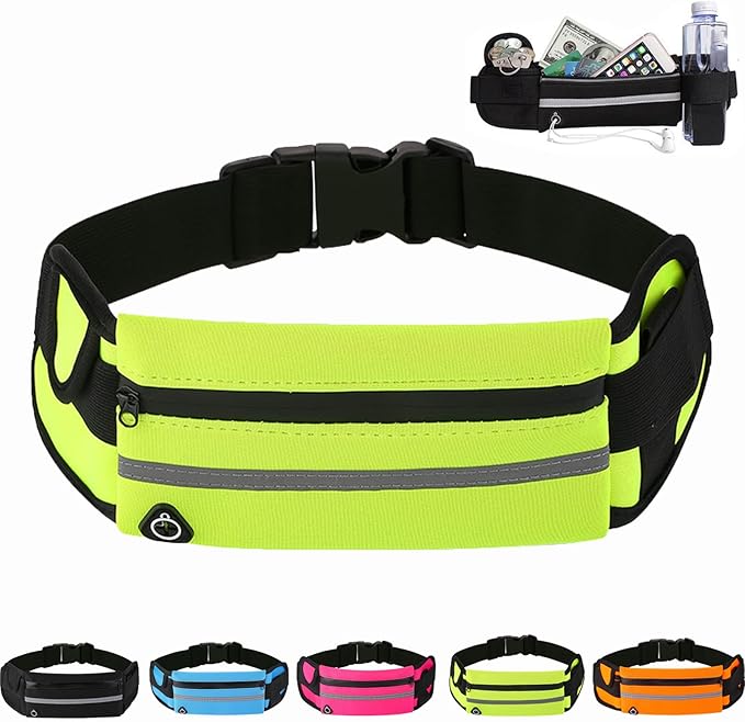Anti-theft Invisible Waist Bag, Anti-Theft Money Belt Multifunctional Outdoor Sports Waist Bag, for Outdoor Running (Green)