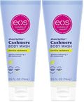eos Travel Vanilla Cashmere Body Wash- Travel Size Essential, Toiletries, Mini Body Wash, 2.5 fl oz (Pack of 2)