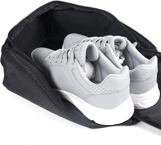 Gloppie Shoe Bags for Travel Shoe Pouch Portable Large Shoes Storage Bag (2 PACK) for Men Women Shoe Organizer Shoe Packing Cubes Gym Sport Must Have for Business Trip Bolsa de Zapatos Black