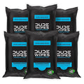 DUDE Wipes Unscented Travel Wipes - 6 Packs of 18 (108 Count) - Extra-Large Adult Flushable Wipes for Sensitive Skin - Infused with Vitamin E and Aloe - Septic and Sewer Safe