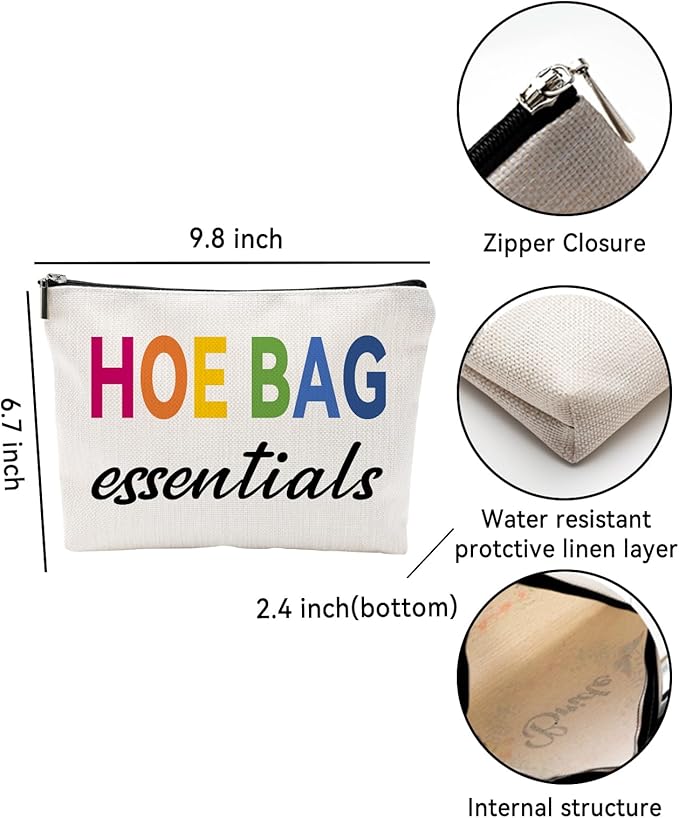 ZUYUROU Funny Gifts for Women, Friends, Hostess Gift Ideas Cool Gifts for Women Girls Birthday Gift Ideas Gag gifts Girls Weekend Overnight Fun Makeup Travel Bag Cosmetic Bag-Colorful
