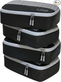 4pc Small Packing Cubes for Travel - Luggage Packing Organizers - Travel Packing Cubes for Suitcases