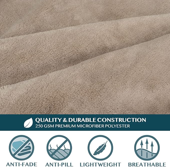 PAVILIA Blanket with Sleeves for Adult Women Men, Soft Warm Wearable Blanket Fleece Wrap Throw, Robe Blanket Gift