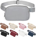 Belt Bag for Women Fanny Pack Dupes, Fashion Crossbody Waist Pack Bag with Adjustable Strap, Everywhere Belt Bag for Travel Outdoors Running Hiking（Grey）