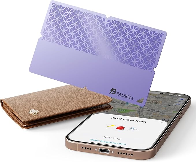 2026 [Apple MFi Certified] (iOS Only) Bluetooth Tracker Smart Card for Apple Find My iPhone Ultra-Thin Wallet GPS Tracker, 5-10 Years Staying Power, Keys Finder & Item Locator for Keys, Bags, Passport
