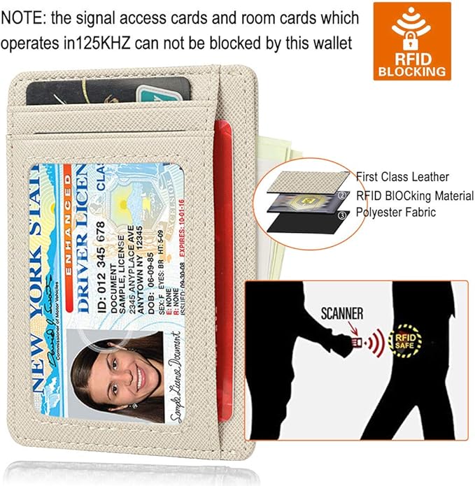 GH GOLD HORSE Slim RFID Blocking Card Holder Minimalist Leather Front Pocket Wallet for Women | Slim, RFID Blocking, Minimalist, Front Pocket