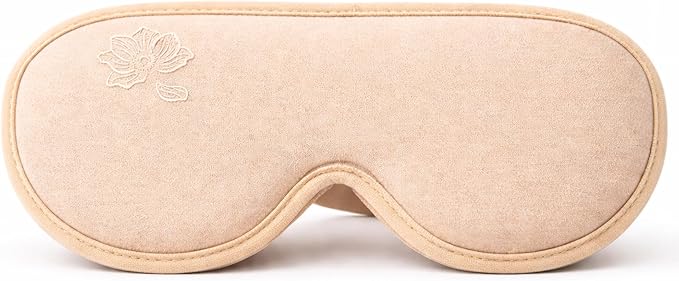 Anemone Sleep Mask for Women – Zero Pressure Fit, Ultra Soft Lycra, 100% Blackout Eye Cups, Memory Foam Earplugs + Travel Pouch Included