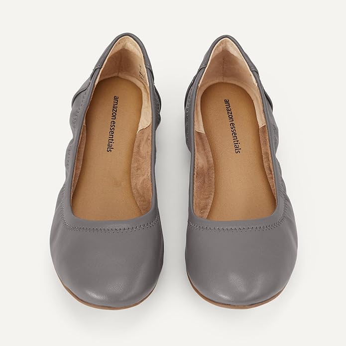 Amazon Essentials Women's Belice Comfortable Slip-On Ballet Flats Shoes