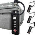 LAFENLIN TSA Approved Firearm Travel Case Locks, Gun Case Hard Pistol Cases Lock Gun Carrying Case Lock, Cut-Proof Case TSA Padlocks for Rifles/Revolver/Handgun/Camera Hard Cases