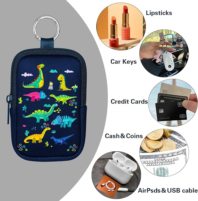 Neoprene Hand Sanitizer Holder Compatible with Touchland, Shockproof Protective Sleeve with Zipper & Snap Hook, Travel Case