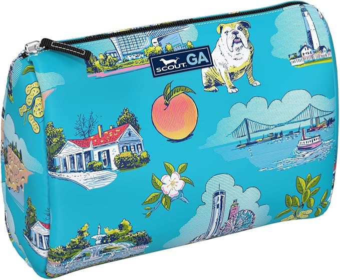 SCOUT Packin' Heat - Large, Water-Resistant, Zip Close Makeup Bag for Women- Toiletry Travel Bag - Cosmetic Bag