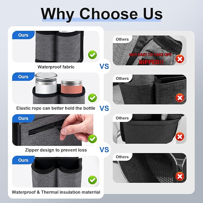 Luggage Cup Holder for Suitcases Free Hands, Travel Accessories, Luggage Cup Caddy Gifts, Beverage Holder, Universal Luggage Accessories for Flight Attendants, Business Travelers (Grey-02)