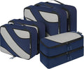 BAGAIL 6 Set Packing Cubes,Travel Luggage Packing Organizers