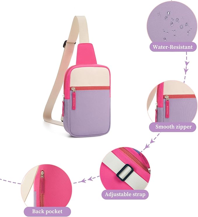 Mothers Day Gifts for Daughter, Birthday Graduation Gifts for 8 9 10 11 12 Year Old Teens Girls Her,Fanny Pack Sling Crossbody Bag Belt Bags Purse, Preppy Teen Girl Gift Trendy Stuff Travel Essentials