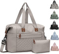 Pritent Travel Duffle Bag, Waterproof Weekender Overnight Hospital Bags for Women Men with Toiletry Bag Lightweight Carry on Personal Item Duffle Gym Bag for Travel, Airplanes, Sports