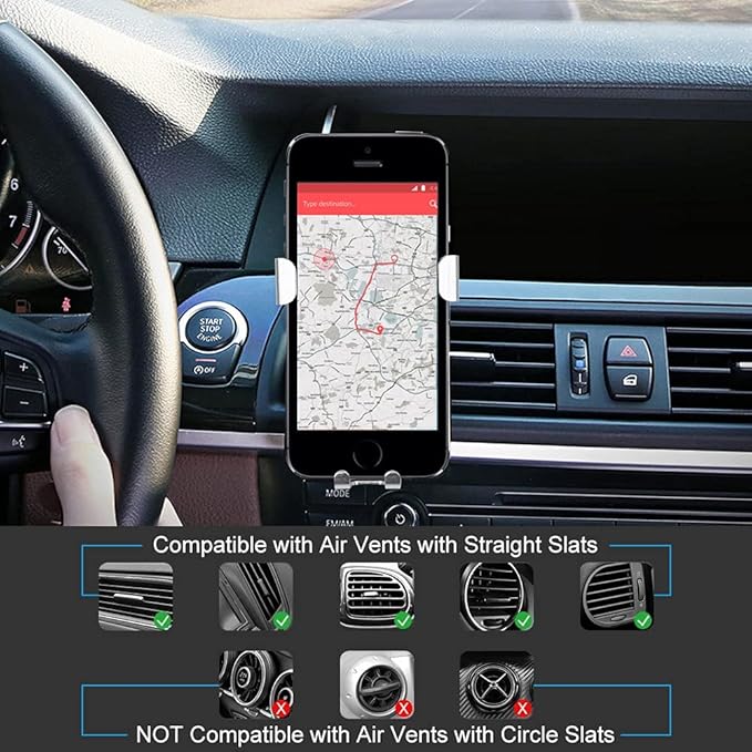 Car Phone Holder Planet Stars and Galaxy Printed Car Mount Car Essentials Phone Mount Compatible with 4 to 6 Inches Smartphones