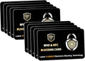 SaiTech IT RFID Blocking Cards Protect Your Entire Wallet, Purse, and Cards from NFC Contactless Theft Wallet for Men & Women-PL Black (10 Pcs Black)