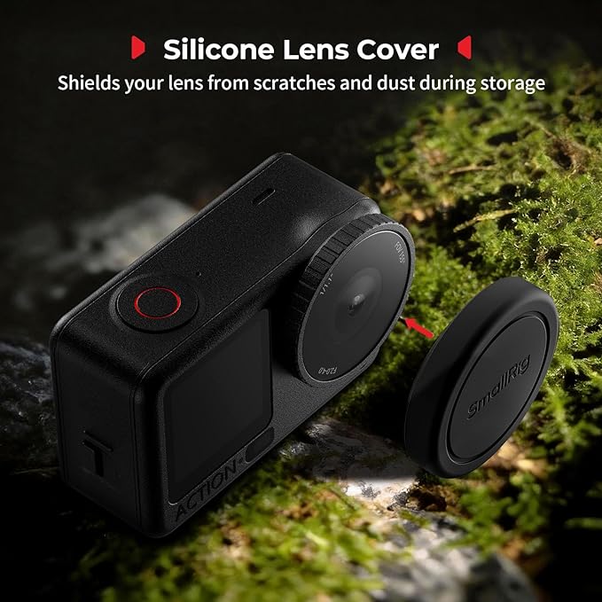 SmallRig ND Filter Kit for DJI Osmo Action 6, 5 Pack CPL ND8 ND16 ND32 Snap-On Polarizing Neutral Density Filters & Lens Silicone Cover, HD Optical Glass/Multi-Coated Filters-5895