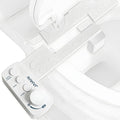Jamini Ultra-Slim Detachable Bidet Attachment for Toilet – Non-Electric Cold Water, Self-Retraction Dual Nozzles, Step-less Pressure Dial, Dedicated Cleaning Mode, CA65 Certified