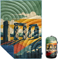 Camping Blanket,Puffy Printed Camp Blankets Lightweight Packable for Outdoor Camping,Traveling, Stadium, Hiking, Picnics