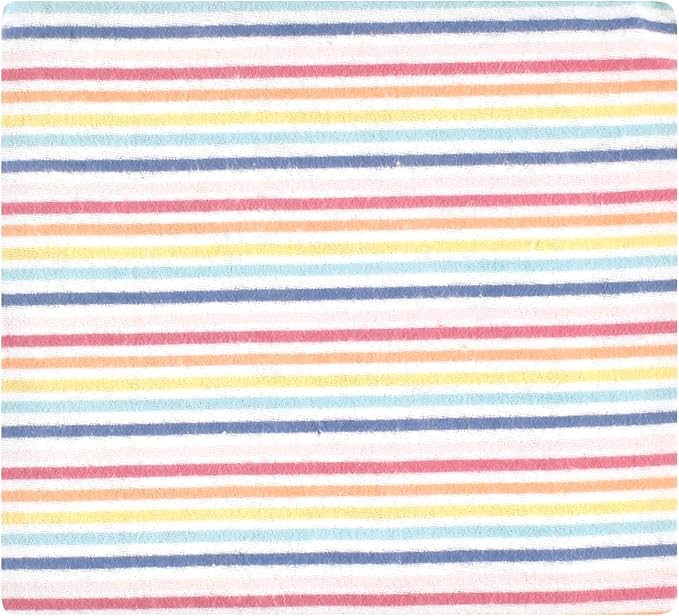 Hudson Baby Unisex Baby Cotton Flannel Receiving Blankets, Creative Rainbow, One Size