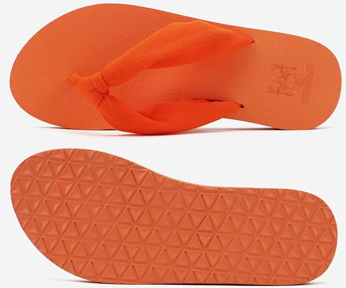 KuaiLu Flip Flops for Women with Arch Support Yoga Mat Comfortable Summer Beach Walking Thong Cushion Sandals Slip On Indoor Outdoor