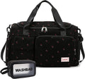 Small Gym Bag for Women, Travel Duffle Bag Carry On Weekender Bag with Shoe Compartment