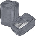 Foldable Travel Shoe Bag, Waterproof Shoe Pouches Organizer with Handle Travel Packing Cubes -Fitting for Storing (Sneakers/Sandals/Fitness Shoes) 2 Pcs & Gray