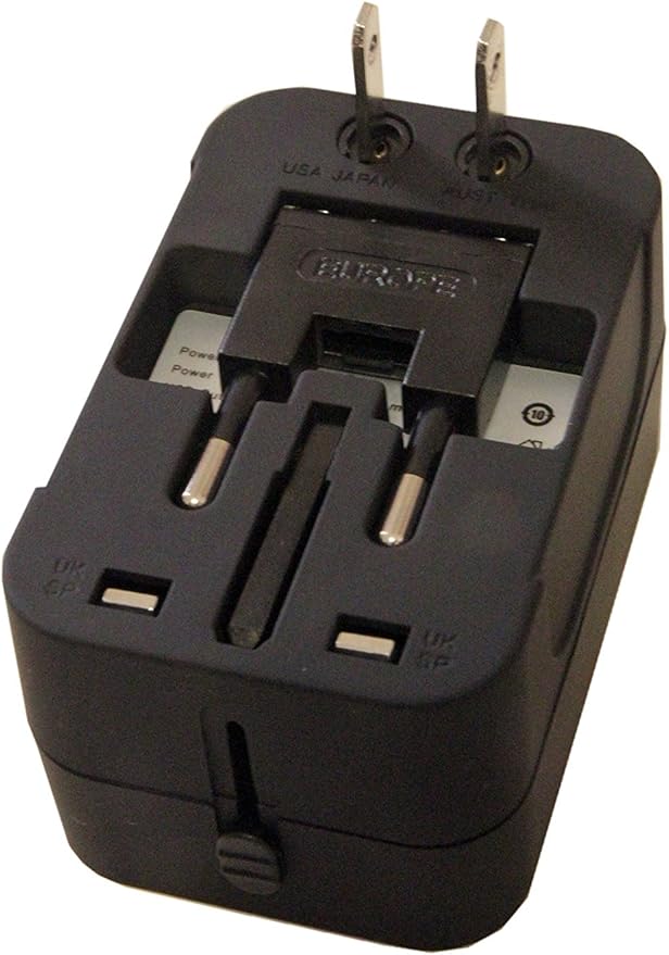 Travel Adapter, Universal Power Adapter Worldwide Wall AC Power Plug Converter Travel Charger with Type-C and USB-A Charging Ports for USA EU UK AUS Mobile Phones, Tablets, MP3s and Shavers