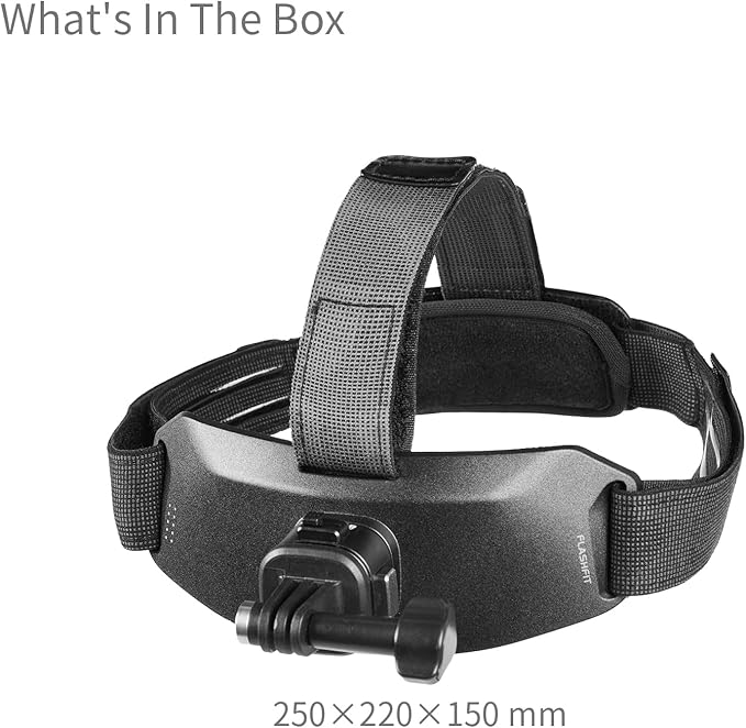 SMALLRIG Head Strap Mount with Magnetic Quick Release One-Click Button Adapter Base Adjustable Fit, for Hero 13/12/11/10/9 Black, for DJI Osmo Action 6/5 Pro/4/3, for Insta360 Ace Pro 2-5724