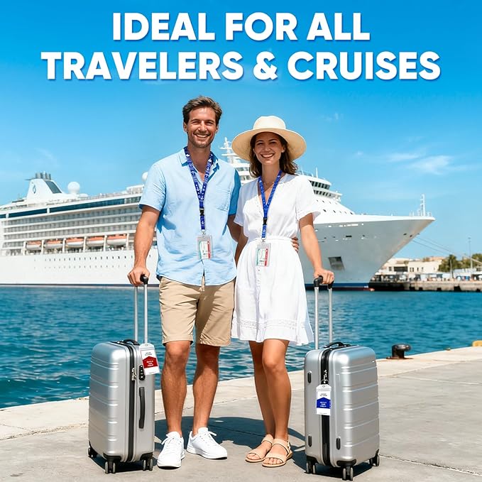 Cruise Essentials 2026,Cruise Must Haves Kit,Magnetic Hooks,Lanyards,Luggage Tags,Waterproof Phone Pouches,Travel Essentials