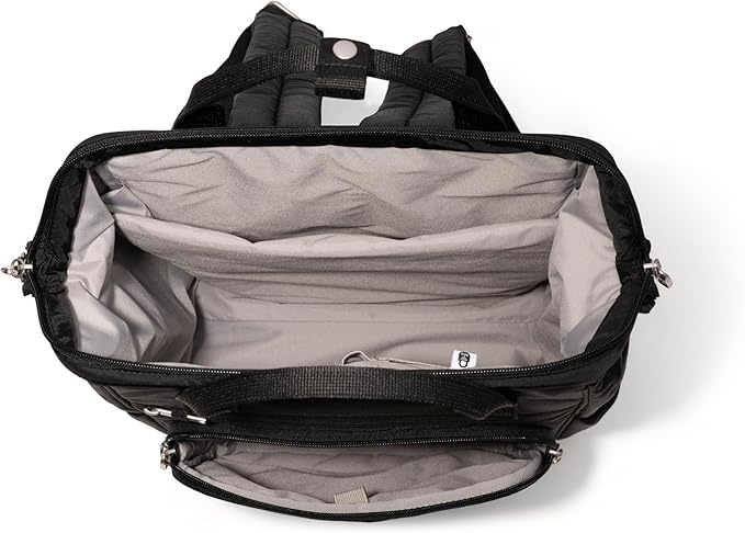 Baggallini Securtex Anti-Theft Windsor Backpack for Travel, Work & College, RFID & Locking Zipper, Up to 16" Laptop