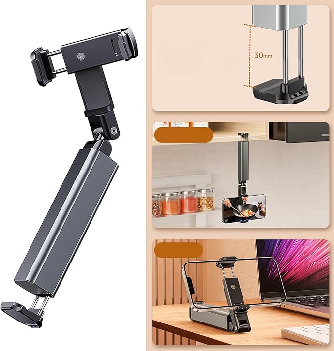 Airplanes Travels Phone Holder Stand Mount Desk 360 Rotation Foldable Travels Desk Car Seats Flying Stand Airplanes Phone Mount
