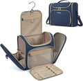 BAGSMART Travel Toiletry Bag, Toiletry Bag for Women, Water-resistant Cosmetic Makeup Bag, Large Capacity Travel Organizer for Full Sized Toiletries and Cosmetics, Navy Blue