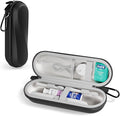 ProCase Electric Toothbrush Travel Case for Oral-B 1000/1500/5000/6000/7000/7500/9600 & iO 7/8/9/10, Philips Sonicare 1100/4100/5100/5300/6100, Water-Resistant Hard Case -L,Black