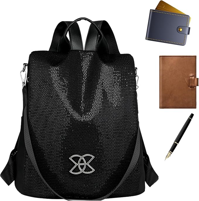 Anti-theft Large Capacity Backpack For Women, Lightweight Leisure Shoulder Bag, Cross Body Back Pack Bag, Multi-Purpose Rucksack Backpack With Adjustable Strap For School Work Commuting Traveling