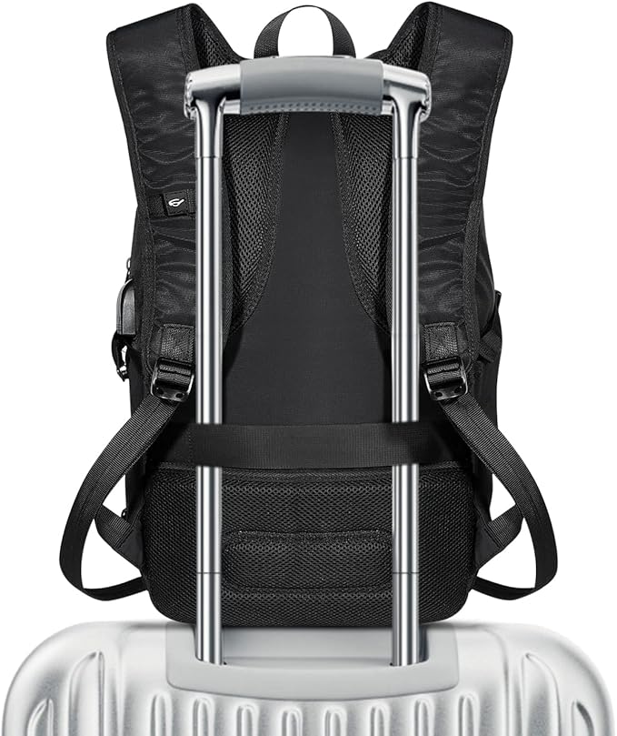 Tzowla 35 Liter Anti Theft Backpack with Tracker Tag,Giant Tumbler Holder Pocket and Lock,15.6 Inch Laptop Backpack