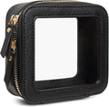 LETGO Travel Makeup Bag for Purse Small Mini Cute Make Up Bag Pouch for Purse Car Accessories for Women Girls (Mini Black)