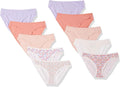 Amazon Essentials Women's Breathable Cotton Bikini Brief Underwear with Full Coverage, Multipacks