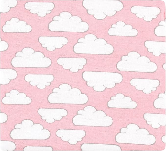 Hudson Baby Unisex Baby Cotton Flannel Receiving Blankets Bundle, Girl New Elephant, One Size