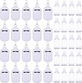 Duufin 40 Pieces Hand Sanitizer Keychain Holders Set with 20 Pieces Hand Sanitizer Holder and 20 Pieces Empty Travel Bottles