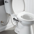 Bidet Attachment for Toilet Seat Non-Electric Bidet Hot and Cold Water Bidet Attachment Toilet Adjustable Water Temperature Posterior/Feminine Wash Dual Retractable Nozzle Self-Cleaning(TT18N)