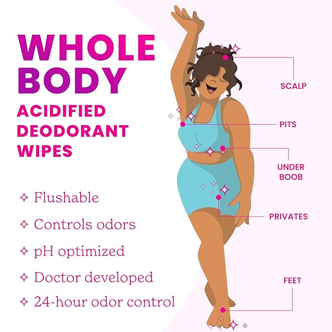Lume Acidified Deodorant Wipes - 24 Hour Odor Control - Aluminum Free, Baking Soda Free, Skin Loving - 45 Count (Pack of 3) (Cool Cucumber)