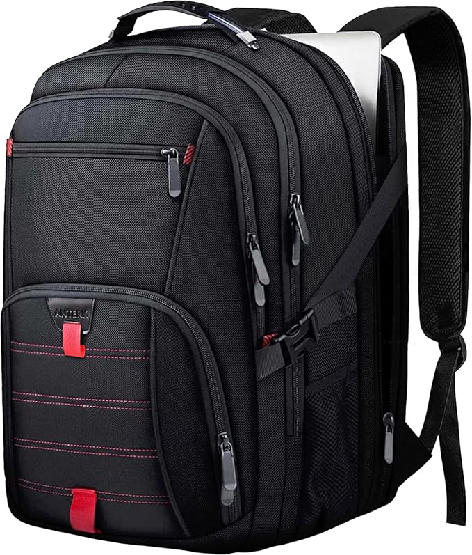 ANTERK Extra Large Backpack, 18.4 Inch Travel Laptop Backpacks for Men Women, 55L Anti Theft Water Resistant College Bussiness TSA Airline Approved Work Computer Backpack, Black