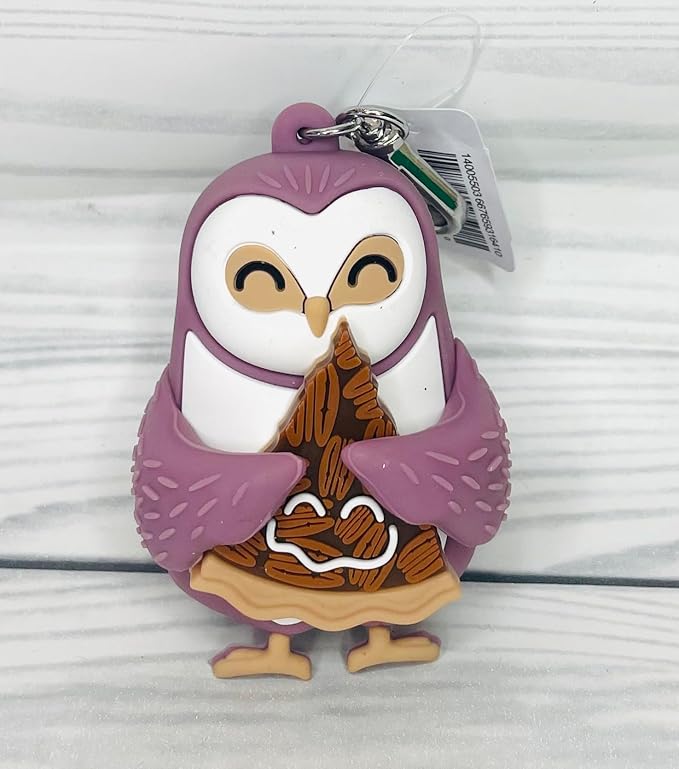 Bath and Body Works Owl with Pecan Pie Pocketbac Hand Sanitzer Holder