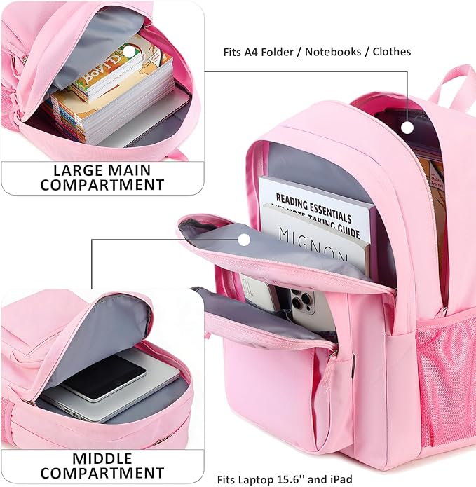 abshoo Classical Basic Travel Backpack For School Water Resistant Bookbag | For School, For School